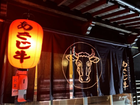 製作事例 No.124 店舗入口装飾 / 17号長型ビニール提灯