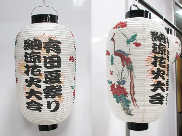 製作事例 No.8　尺二長型フルカラー提灯実績画像