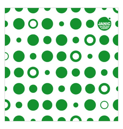 製作事例No.1 単色プリント風呂敷 / w700×h700（mm）　特色1cシルクスクリーン印刷