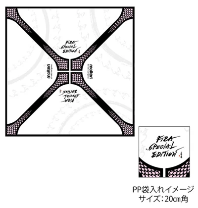 製作事例No.44 単色プリント風呂敷 / w900×h900（mm）　特色4cシルク印刷