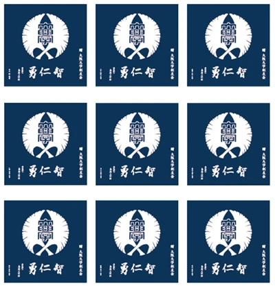 製作事例No.47 本染め風呂敷 / w800×h800（mm）　特色1c 反応染め