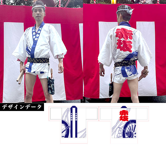 製作事例 No.24　フルオーダー　本染め法被