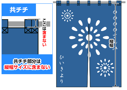 共チチ 共チチ部分は縦幅サイズに含まない