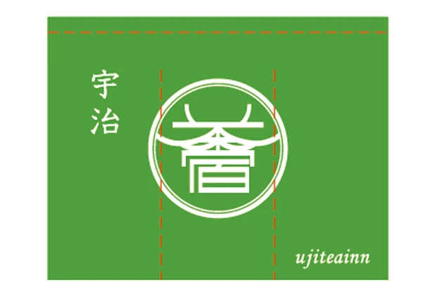 製作事例No.135 寿司処様 / 店舗のれん サイズ（約）w1,100xh850（mm）3巾 デザインデータ
