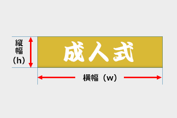 幕：縦幅（h）×横幅（w）