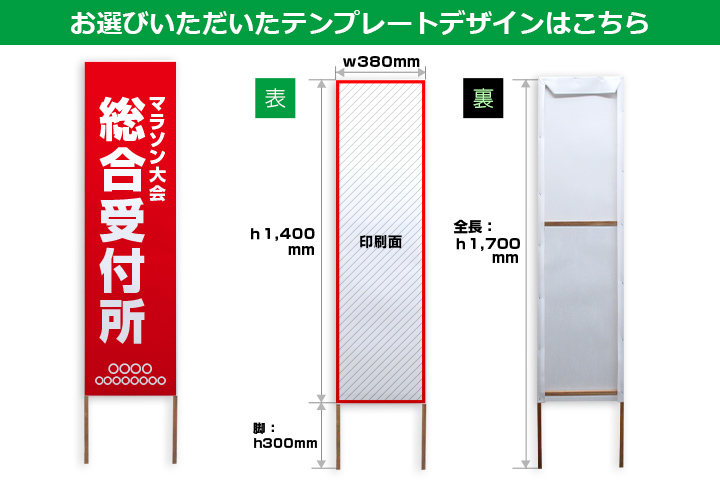 お選びいただいたテンプレートデザインはこちら