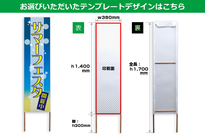 お選びいただいたテンプレートデザインはこちら