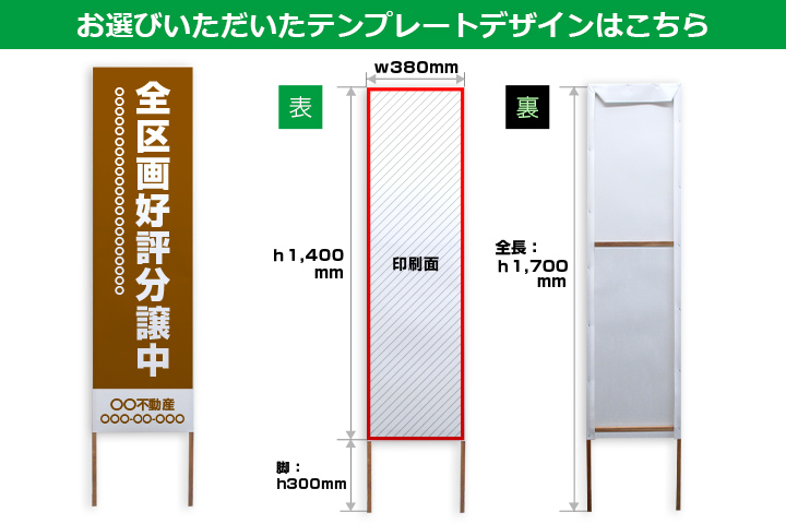 お選びいただいたテンプレートデザインはこちら