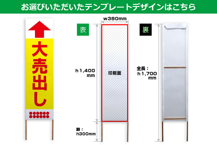 お選びいただいたテンプレートデザインはこちら