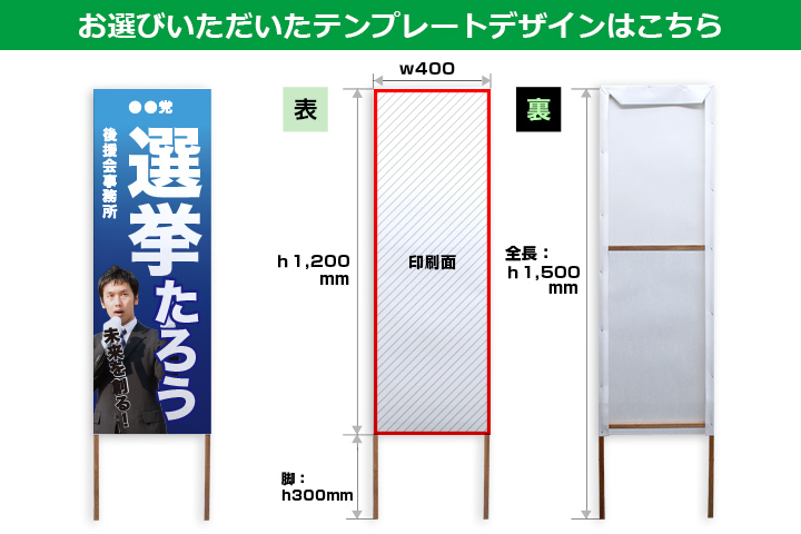 お選びいただいたテンプレートデザインはこちら