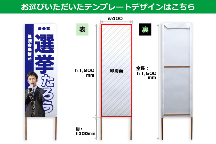 お選びいただいたテンプレートデザインはこちら