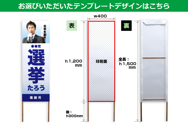 お選びいただいたテンプレートデザインはこちら