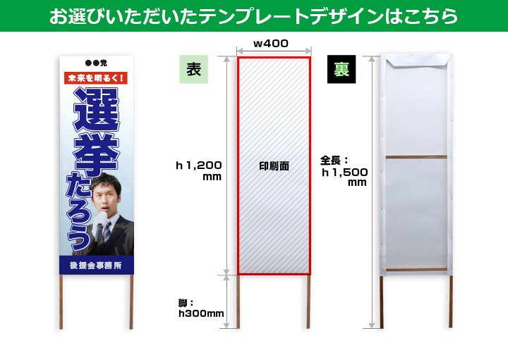 お選びいただいたテンプレートデザインはこちら