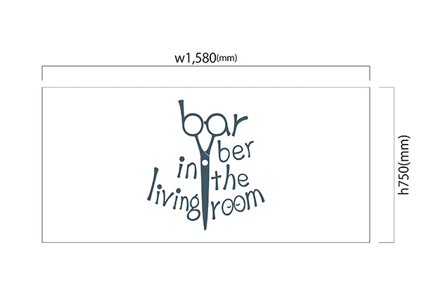 製作事例No.117 テーブルクロスサイズw1,580xh750(mm)　デザインデータ