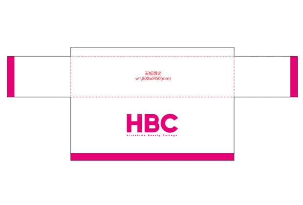 製作事例No.28 テーブルクロスサイズw3,200xh1,250（mm）デザインデータ