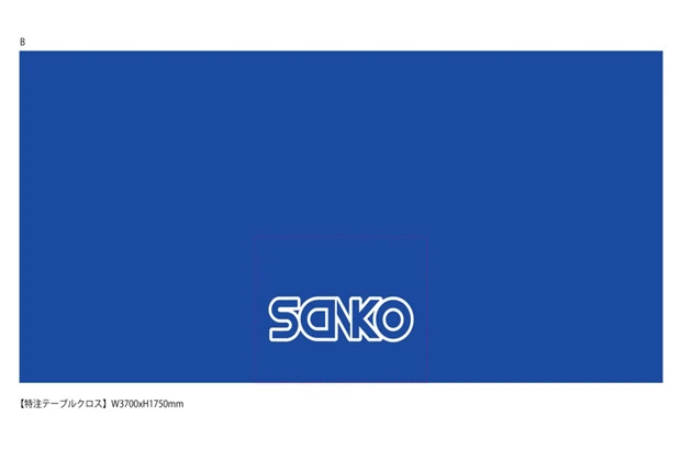 製作事例No.56 テーブルクロスサイズw3,700×h1,750（mm）デザインデータ