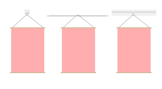 タペストリーを壁に吊るすおしゃれな飾り方