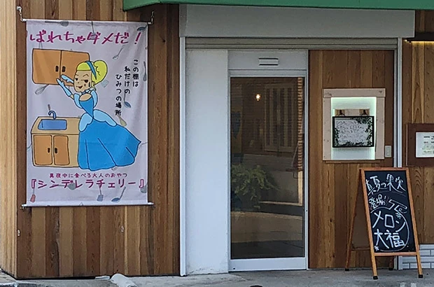 【タペストリー実績事例No.3】店舗装飾タペストリー／イラスト+商品名デザイン