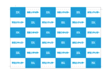 製作事例No.30 展示会タペストリー デザインデータ