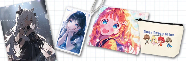 オリジナルアニメ・アイドルグッズデザイン例