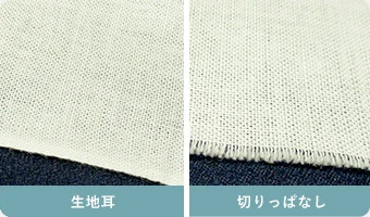 生地耳・切りっぱなし接写