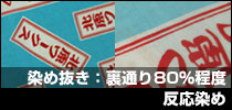 【細かいデザインも再現可能な本染め】反応染め