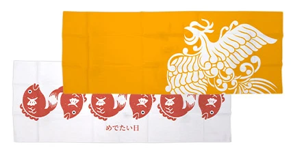単色・2色の手ぬぐいデザイン例