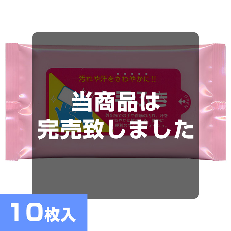 ウェットティッシュお手ふき10枚入 メイン画像